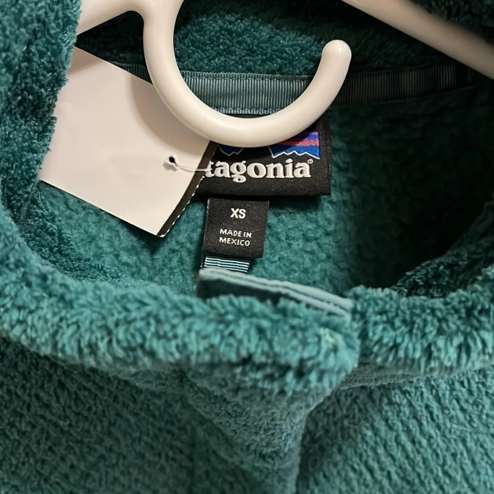 Women PATAGONIA Re-tool Retool Green Polartec Fleece Jacket Sweater extra small. - Picture 4 of 5